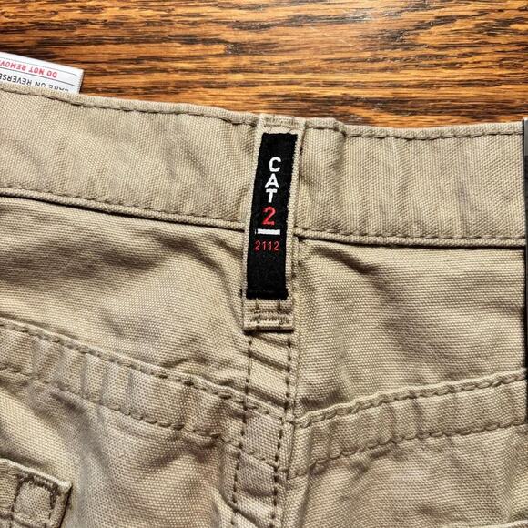 Ariat Low Rise Boot Flame Resistant Khaki Work Pant Cat 2 Size 34/30 NWT - Picture 10 of 16